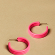 Neon Pink Michelle Hoops - Large - Imperfect