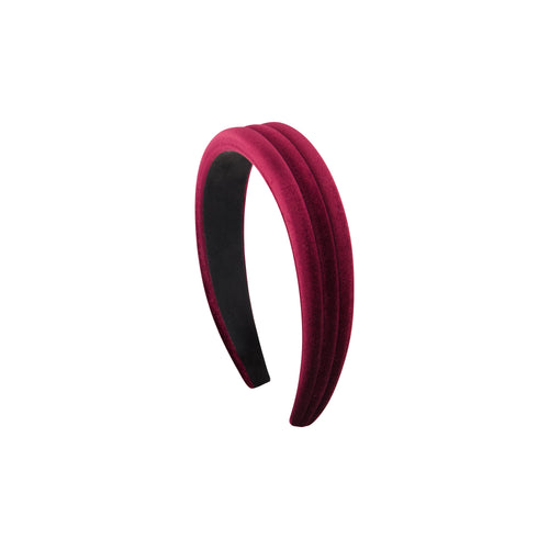 Michelle Headband - Burgandy Velvet