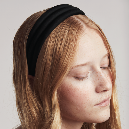 Michelle Headband - Noir Satin
