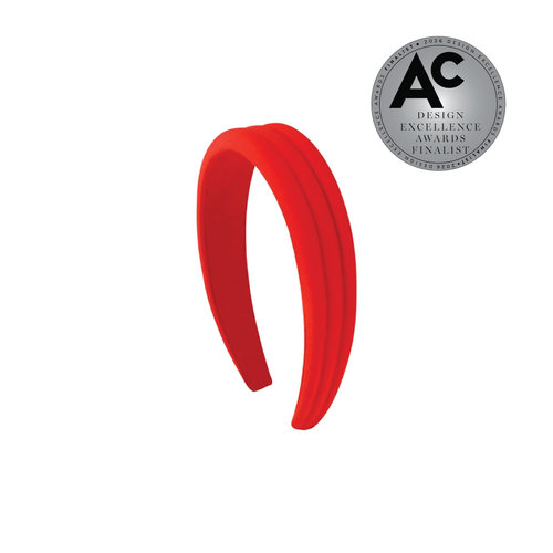 Michelle Headband - Cherry Satin