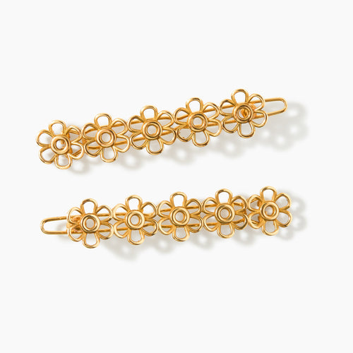 Kathleen Flowers Barrette Set