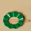 Emerald Lily Barrette