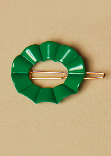 Emerald Lily Barrette