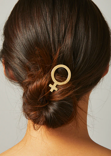 Neon Pink Lady Barrette - Imperfect