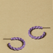 Lavender Hailey Hoops - Mini