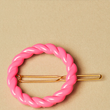 Neon Pink Hailey Barrette