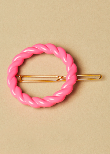 Neon Pink Hailey Barrette