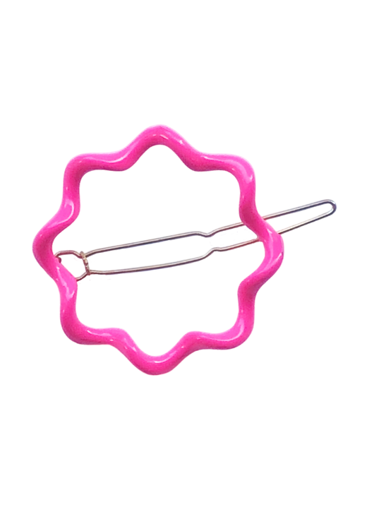 Neon Pink Heidi Barrette