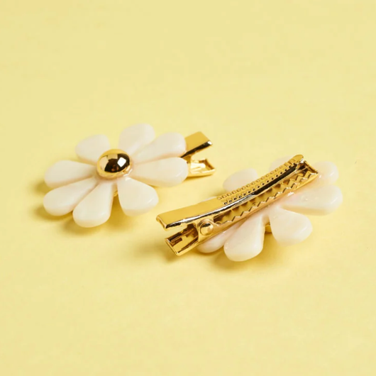 Flower Hair Side Set with Hair Pin and Big Brass Daisy – rachelpfeffer