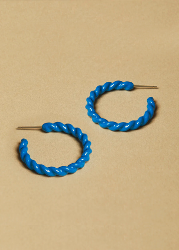 Turquoise Hailey Hoops - Large