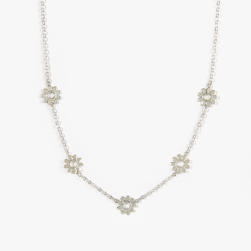 Caroline Station Necklace - .925 Sterling Silver