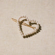 Amelie Pearl Heart Barrette